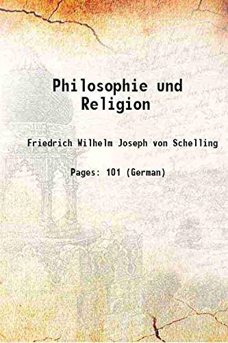 Stock image for Philosophie und Religion 1804 for sale by Books Puddle