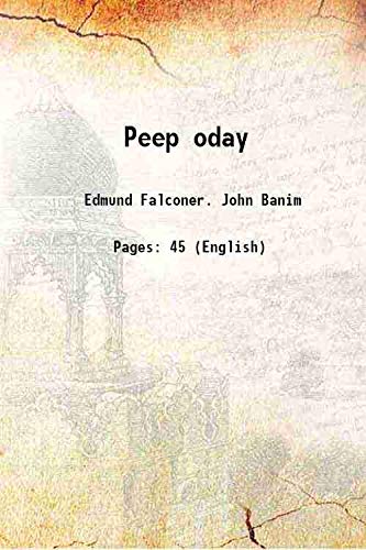 Imagen de archivo de Peep oday 1870 a la venta por Books Puddle