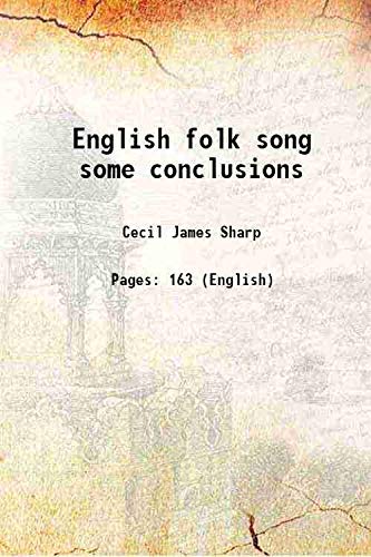 Stock image for English folk song some conclusions 1907 for sale by Books Puddle