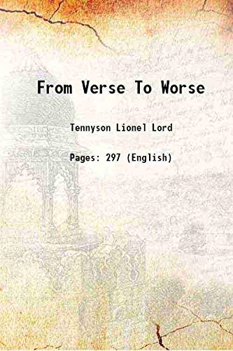 9789333442299: From Verse To Worse 1933