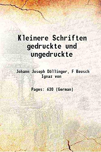 Stock image for Kleinere Schriften gedruckte und ungedruckte 1890 for sale by Books Puddle