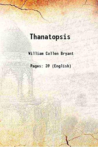 Stock image for Thanatopsis 1874 for sale by Books Puddle