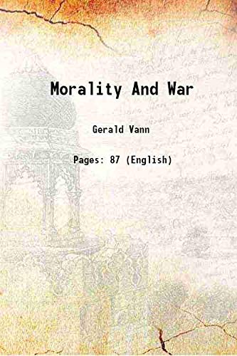 Imagen de archivo de Morality And War 1939 a la venta por Books Puddle