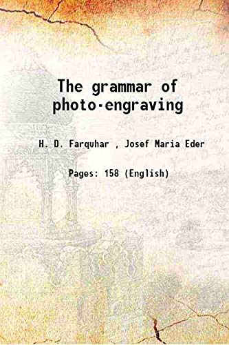 Stock image for The grammar of photo-engraving 1895 for sale by Books Puddle