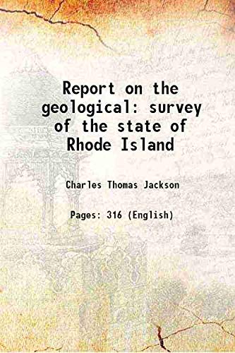 Stock image for Report on the geological survey of the state of Rhode Island 1840 for sale by Books Puddle