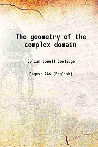 9789333461757: The geometry of the complex domain 1924