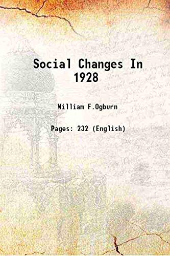 Stock image for Social Changes In 1928 1929 for sale by Books Puddle