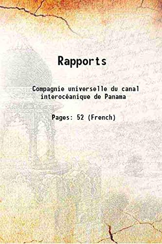 Imagen de archivo de Rapports 1890 a la venta por Books Puddle