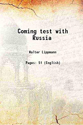 Imagen de archivo de Coming test with Russia a la venta por Majestic Books