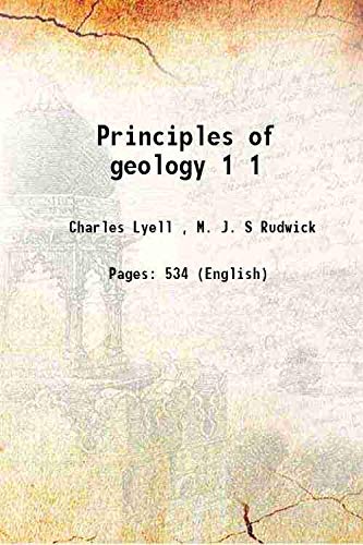 Stock image for Principles of geology Volume 1 for sale by Books Puddle