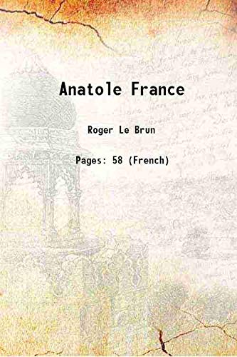 9789333467773: Anatole France 1904