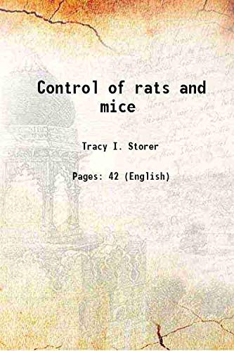Stock image for Control of rats and mice 1948 for sale by Books Puddle