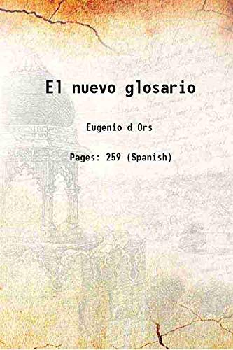 Stock image for El nuevo glosario 1921 for sale by Books Puddle