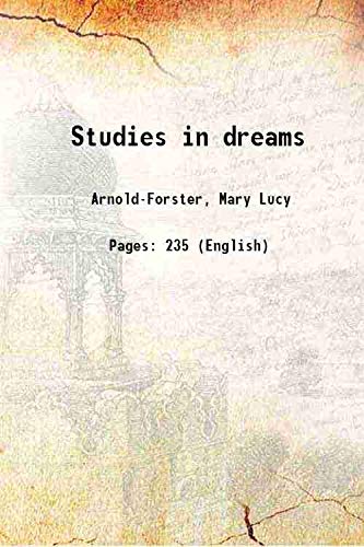 Stock image for Studies in dreams 1921 for sale by Books Puddle