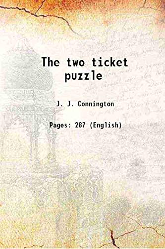 Imagen de archivo de The two ticket puzzle 1930 a la venta por Books Puddle