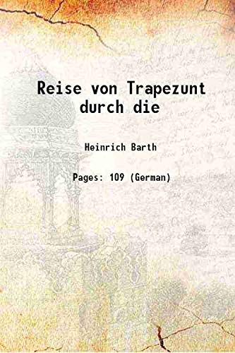 Beispielbild fr Reise von Trapezunt durch die 1860 zum Verkauf von Books Puddle