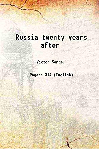 Stock image for Russia twenty years after 1937 for sale by Books Puddle