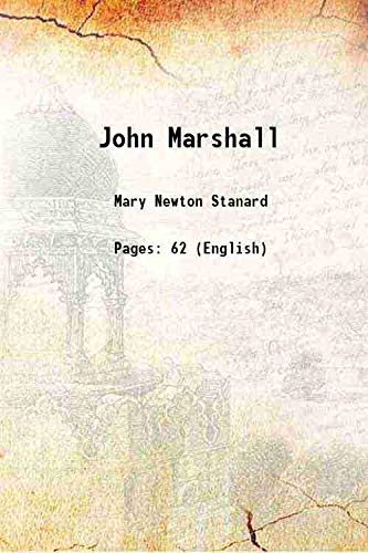 Stock image for John Marshall 1913 for sale by Books Puddle