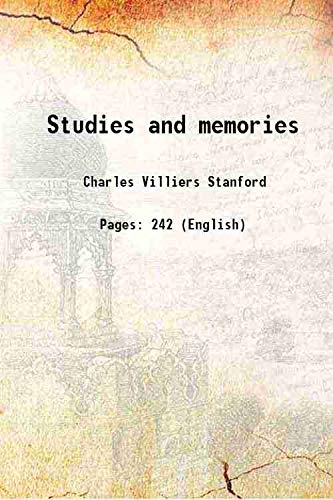 Beispielbild fr Studies and memories 1908 zum Verkauf von Books Puddle