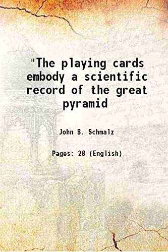 Beispielbild fr The playing cards embody a scientific record of the great pyramid 1905 zum Verkauf von Books Puddle