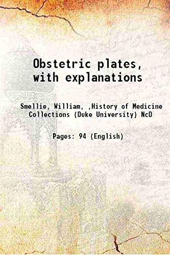 Stock image for Obstetric plates, with explanations 1848 for sale by Books Puddle