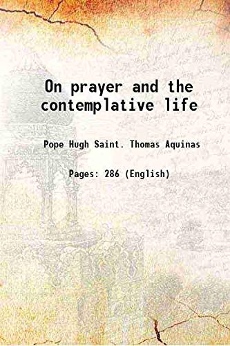 9789333488921: On prayer and the contemplative life 1914