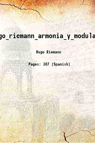 Imagen de archivo de hugo_riemann_armonia_y_modulacion a la venta por Books Puddle