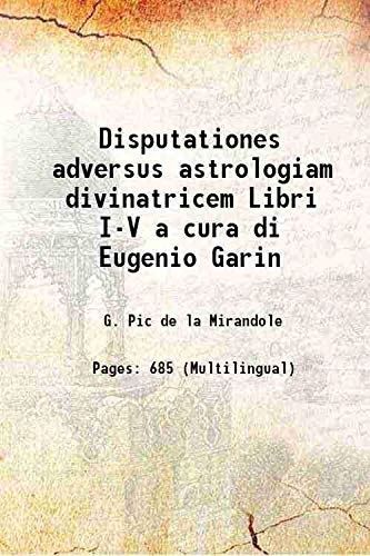 9789333491617: Disputationes adversus astrologiam divinatricem Libri I-V 1946