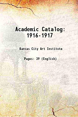 9789333494021: Academic Catalog 1916-1917 1917