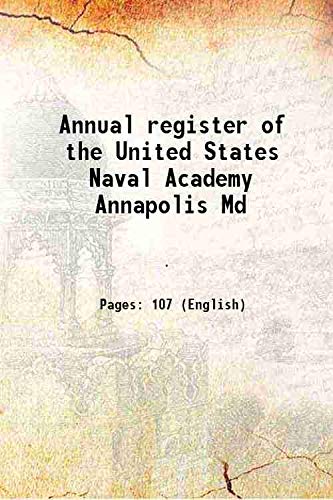 Imagen de archivo de Annual register of the United States Naval Academy Annapolis Md 1936 a la venta por Books Puddle