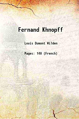 Beispielbild fr Fernand Khnopff 1907 zum Verkauf von Books Puddle