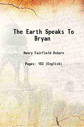 Beispielbild fr The Earth Speaks To Bryan 1925 zum Verkauf von Books Puddle