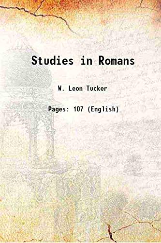 Beispielbild fr Studies in Romans 1915 zum Verkauf von Books Puddle