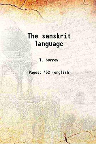 Imagen de archivo de The sanskrit language a la venta por Books Puddle