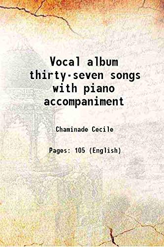 Stock image for Vocal album thirty-seven songs with piano accompaniment 1920 for sale by Books Puddle