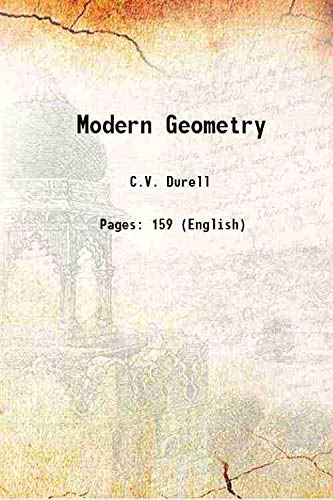 Imagen de archivo de Modern Geometry The straight line and circle 1920 a la venta por Books Puddle