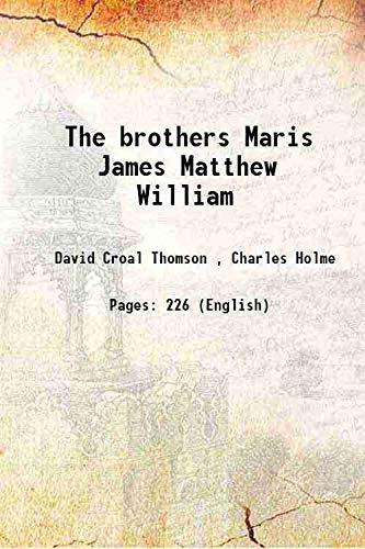 9789333608077: The brothers Maris James Matthew William 1907 [Hardcover]