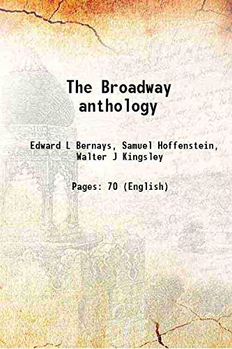 Imagen de archivo de The Broadway Anthology 1917 a la venta por Books Puddle