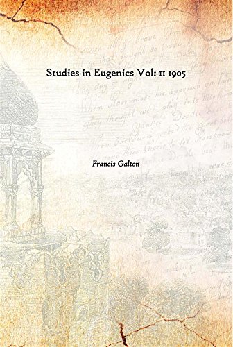 9789333621151: Studies in Eugenics Volume 11 1905 [Hardcover]