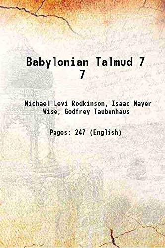 Imagen de archivo de Babylonian Talmud Vol: 7 [Hardcover] a la venta por Books Puddle