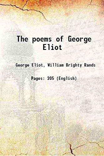 Stock image for The poems of George Eliot 1884 [Hardcover] for sale by Books Puddle