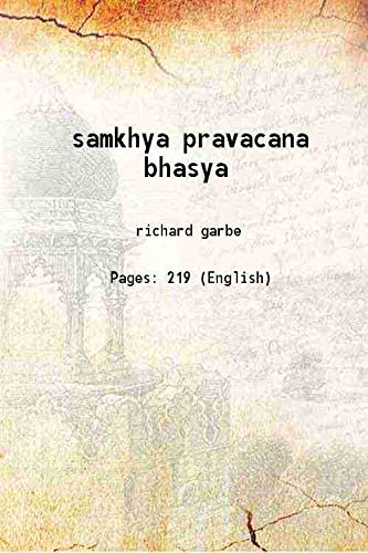 Stock image for samkhya pravacana bhasya [Hardcover] for sale by Books Puddle