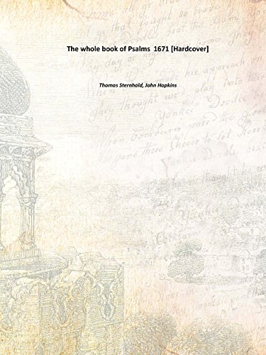 Beispielbild fr The whole book of Psalms 1671 [Hardcover] zum Verkauf von Books Puddle