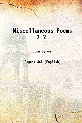 Stock image for Miscellaneous Poems Vol: 2 1773 [Hardcover] for sale by Books Puddle