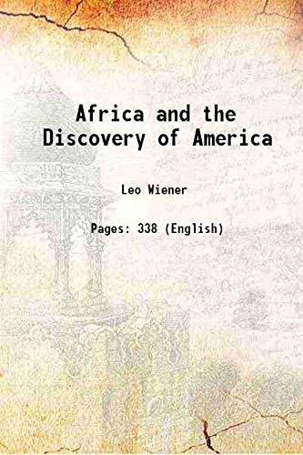Stock image for Africa and the Discovery of America 1971 [Hardcover] for sale by Books Puddle