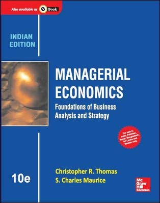 9789339205041: MANAGERIAL ECONOMICS: FOUNDATIONS OF BUSINESS ANALYSIS AND STRATEGY 10TH EDITIOn