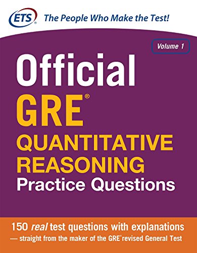 Stock image for OFFICIAL GRE QUANTATIVE REASONING PRACTICE QUESTIONS, 1/ED. [Paperback for sale by Mr. Bookman