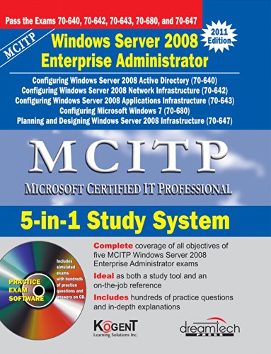 9789350040102: MCITP: 5-in-1 Study System, Windows Server 2008 Enterprise Administrator