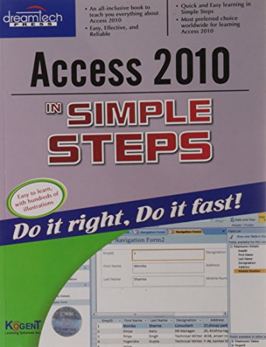 Imagen de archivo de Access 2010 in Simple Steps a la venta por dsmbooks