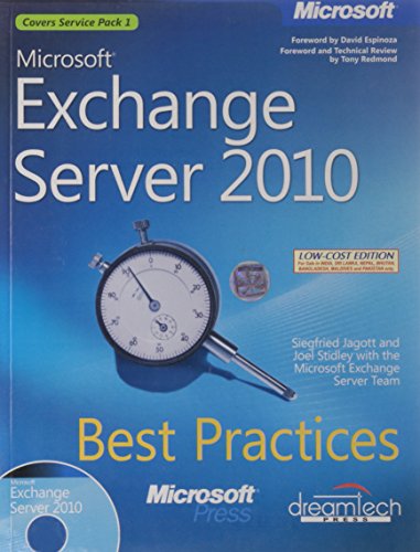 9789350041819: MICROSOFT EXCHANGE SERVER 2010 BEST PRACTICES